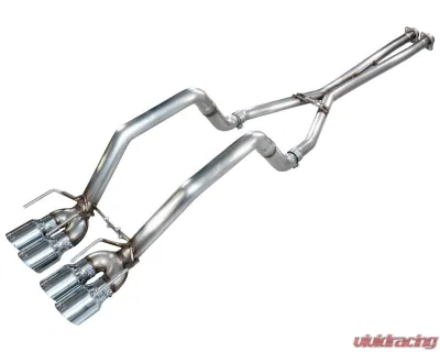 AWE Tuning Track Edition Axleback Chrome Silver Tips Chevrolet Corvette C6 6.2L 2009-2013 - 3020-42662