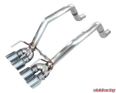AWE Tuning Track Edition Axleback Chrome Silver Tips Chevrolet Corvette C6 6.2L 2009-2013 - 3020-42662