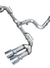 AWE Tuning Track Edition Exhaust | 4.5" Quad Chrome Silver Tips Audi S3 2022-2024                                     - 3020-42897 - Image 12