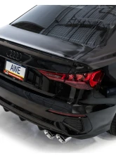 AWE Tuning Track Edition Exhaust | 4.5" Quad Chrome Silver Tips Audi S3 2022-2024                                     - 3020-42897 - Image 4