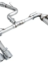 AWE Tuning Track Edition Exhaust | 4.5" Quad Chrome Silver Tips Audi S3 2022-2024                                     - 3020-42897 - Image 7