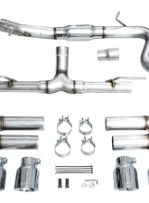 AWE Tuning Track Edition Exhaust | 4.5" Quad Chrome Silver Tips Audi S3 2022-2024                                     - 3020-42897 - Image 8