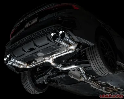 AWE Tuning Track Edition Exhaust | 4.5" Quad Chrome Silver Tips Audi S3 2022-2024 - 3020-42897