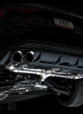AWE Tuning Track Edition Exhaust | 4.5" Quad Chrome Silver Tips Audi S3 2022-2024                                     - 3020-42897 - Image 11