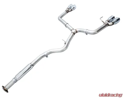 AWE Tuning Track Edition Exhaust | 3" Diameter | 4" Quad Chrome Silver Tips Subaru WRX 2022-2025 - 3020-42979