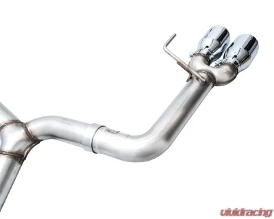 AWE Tuning Track Edition Exhaust | 3" Diameter | 4" Quad Chrome Silver Tips Subaru WRX 2022-2025 - 3020-42979