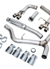 AWE Tuning Track Edition Exhaust | 3" Diameter | 4" Quad Chrome Silver Tips Subaru WRX 2022-2025                                     - 3020-42979 - Image 10