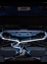 AWE Tuning Track Edition Exhaust | 3" Diameter | 4" Quad Chrome Silver Tips Subaru WRX 2022-2025                                     - 3020-42979 - Image 11