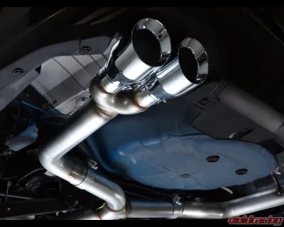 AWE Tuning Track Edition Exhaust | 3" Diameter | 4" Quad Chrome Silver Tips Subaru WRX 2022-2025 - 3020-42979