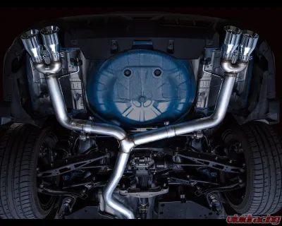 AWE Tuning Track Edition Exhaust | 3" Diameter | 4" Quad Chrome Silver Tips Subaru WRX 2022-2025 - 3020-42979