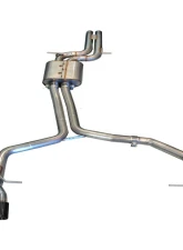 AWE Tuning Track Edition Exhaust | 2.5" Diameter | 3.54" Quad Diamond Black Tips Audi S5 2008-2012                                     - 3020-43014 - Image 2