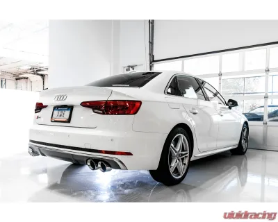 AWE Tuning Touring Edition Exhaust | 2.5" Diameter | 4" Quad Diamond Black Tips Audi S5 Sportback 2018-2024 - 3020-43064