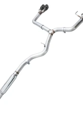AWE Tuning Track Edition Exhaust | 3" Diameter | 4" Quad Diamond Black Tips Subaru WRX 2012-2014|Subaru WRX STI 2013-2021                                     - 3020-43066 - Image 2
