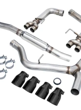 AWE Tuning Track Edition Exhaust | 3" Diameter | 4" Quad Diamond Black Tips Subaru WRX 2012-2014|Subaru WRX STI 2013-2021                                     - 3020-43066 - Image 4