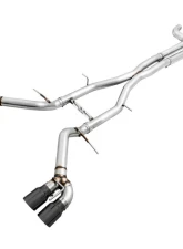 AWE Tuning Track Edition Cat Back Exhaust | Non-Resonated | 3" Diameter | 4.5" Quad Diamond Black Tips Chevrolet Camaro SS|Camaro ZL1|Camaro LT1 2017-2024                                     - 3020-43074 - Image 4