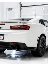 AWE Tuning Track Edition Cat Back Exhaust | Non-Resonated | 3" Diameter | 4.5" Quad Diamond Black Tips Chevrolet Camaro SS|Camaro ZL1|Camaro LT1 2017-2024                                     - 3020-43074 - Image 2