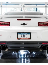 AWE Tuning Track Edition Cat Back Exhaust | Non-Resonated | 3" Diameter | 4.5" Quad Diamond Black Tips Chevrolet Camaro SS|Camaro ZL1|Camaro LT1 2017-2024                                     - 3020-43074 - Image 3
