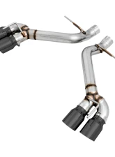 AWE Tuning Track Edition Axle-back Exhaust | 3" Diameter | 4.5" Quad Diamond Black Tips Chevrolet Camaro SS 2016-2024|Chevrolet Camaro ZL1 2017-2024|Chevrolet Camaro LT1 2020-2024                                     - 3020-43075 - Image 3