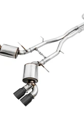 AWE Tuning Touring Edition Cat Back Exhaust | Non-Resonated | 3" Diameter | 4.5" Quad Diamond Black Tips Chevrolet Camaro SS|Camaro ZL1|Camaro LT1 2017-2024                                     - 3020-43076 - Image 3