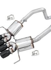 AWE Tuning Track Edition Axle Back Exhaust for Chevrolet Corvette 2014-2019 | 3" T304L Stainless Steel, 4.5" Diamond Black Tips                                     - 3020-43081 - Image 2