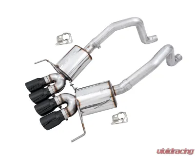 AWE Tuning Track Edition Axle Back Exhaust for Chevrolet Corvette 2014-2019 | 3" T304L Stainless Steel, 4.5" Diamond Black Tips - 3020-43081