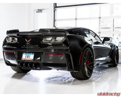 AWE Tuning Track Edition Axle Back Exhaust for Chevrolet Corvette 2014-2019 | 3" T304L Stainless Steel, 4.5" Diamond Black Tips - 3020-43081