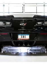 AWE Tuning Track Edition Axle Back Exhaust for Chevrolet Corvette 2014-2019 | 3" T304L Stainless Steel, 4.5" Diamond Black Tips                                     - 3020-43081 - Image 5