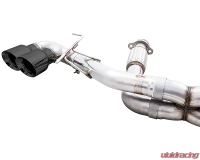 AWE Tuning Track Edition Exhaust | 3" Diameter | 4.5" Quad Diamond Black Tips Chevrolet Corvette Stingray 2020-2025|Chevrolet Corvette E-Ray 2024-2025 - 3020-43086