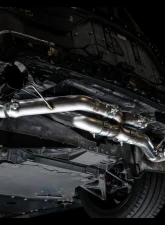AWE Tuning Track Edition Exhaust | 3" Diameter | 4.5" Quad Diamond Black Tips Chevrolet Corvette Stingray 2020-2025|Chevrolet Corvette E-Ray 2024-2025                                     - 3020-43086 - Image 8