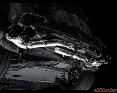 AWE Tuning Track Edition Exhaust | 3" Diameter | 4.5" Quad Diamond Black Tips Chevrolet Corvette Stingray 2020-2025|Chevrolet Corvette E-Ray 2024-2025 - 3020-43086
