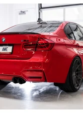 AWE Tuning Track Edition Cat Back Exhaust | 3" Diameter | 4" Quad Diamond Black BMW M3 2015-2018|BMW M4 2015-2020                                     - 3020-43087 - Image 2