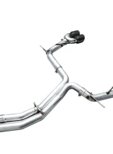 AWE Tuning Track Edition Exhaust | 3" Diameter | 4.5" Quad Diamond Black Tips Audi S7 Sportback 2020-2024|Audi S6 2020-2024                                     - 3020-43109 - Image 10