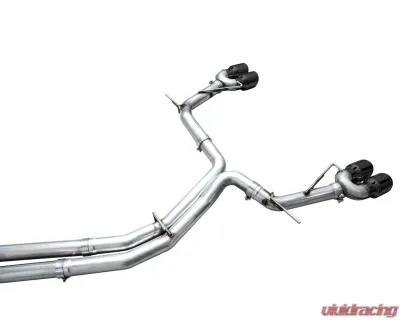 AWE Tuning Track Edition Exhaust | 3" Diameter | 4.5" Quad Diamond Black Tips Audi S7 Sportback 2020-2024|Audi S6 2020-2024 - 3020-43109