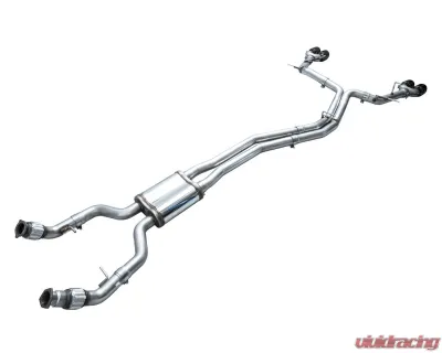 AWE Tuning Track Edition Exhaust | 3" Diameter | 4.5" Quad Diamond Black Tips Audi S7 Sportback 2020-2024|Audi S6 2020-2024 - 3020-43109