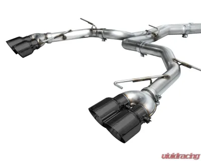 AWE Tuning Track Edition Exhaust | 3" Diameter | 4.5" Quad Diamond Black Tips Audi S7 Sportback 2020-2024|Audi S6 2020-2024 - 3020-43109