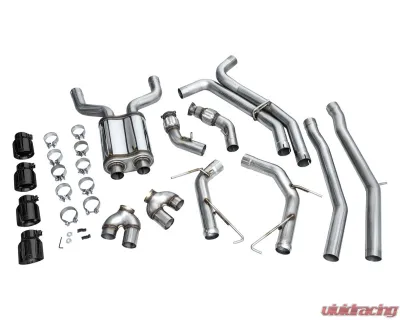 AWE Tuning Track Edition Exhaust | 3" Diameter | 4.5" Quad Diamond Black Tips Audi S7 Sportback 2020-2024|Audi S6 2020-2024 - 3020-43109