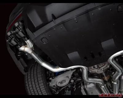 AWE Tuning Track Edition Exhaust | 5" Quad Diamond Black Tips Ford Mustang Dark Horse 2024-2025 - 3020-43375