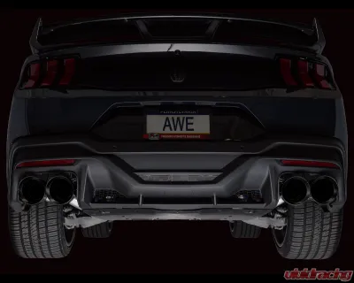 AWE Tuning Track Edition Exhaust | 5" Quad Diamond Black Tips Ford Mustang Dark Horse 2024-2025 - 3020-43375