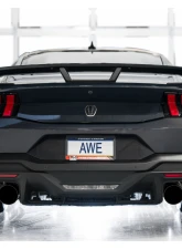 AWE Tuning Track Edition Exhaust | 5" Quad Diamond Black Tips Ford Mustang Dark Horse 2024-2025                                     - 3020-43375 - Image 4