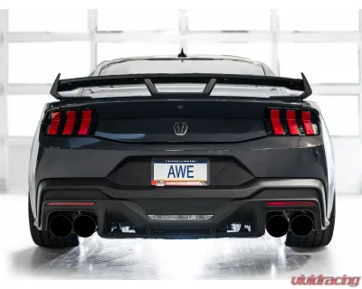 AWE Tuning Track Edition Exhaust | 5" Quad Diamond Black Tips Ford Mustang Dark Horse 2024-2025 - 3020-43375