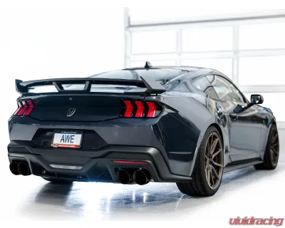 AWE Tuning Track Edition Exhaust | 5" Quad Diamond Black Tips Ford Mustang Dark Horse 2024-2025 - 3020-43375