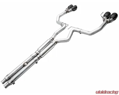 AWE Tuning Track Edition Exhaust | 5" Quad Diamond Black Tips Ford Mustang Dark Horse 2024-2025 - 3020-43375