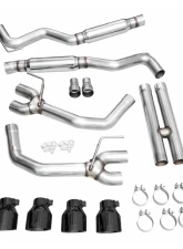 AWE Tuning Track Edition Exhaust | 5" Quad Diamond Black Tips Ford Mustang Dark Horse 2024-2025                                     - 3020-43375 - Image 11
