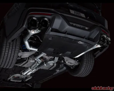 AWE Tuning Track Edition Exhaust | 5" Quad Diamond Black Tips Ford Mustang Dark Horse 2024-2025 - 3020-43375