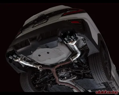 AWE Tuning Track Edition Axleback Exhaust Diamond Black Tips Subaru WRX  2022-2025 - 3020-43424