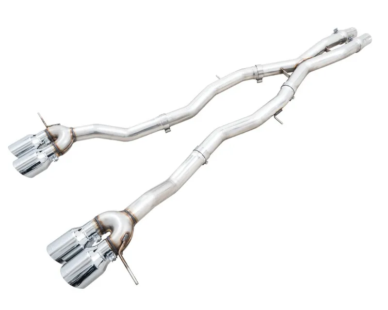 AWE Tuning Track Edition Cat Back Exhaust | 3" Diameter | 4.5" Quad Chrome Silver Tips - 3020-43482