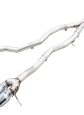 AWE Tuning Track Edition Cat Back Exhaust | 3" Diameter | 4.5" Quad Chrome Silver Tips BMW M3|M4 2021-2025                                     - 3020-43482 - Image 11