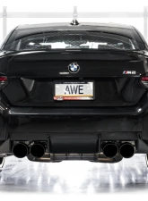 AWE Tuning Track Edition Exhaust | 4.5" Quad Diamond Black Tips BMW M2 2023-2025                                     - 3020-43487 - Image 5