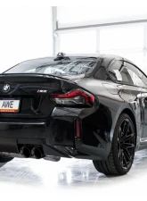 AWE Tuning Track Edition Exhaust | 4.5" Quad Diamond Black Tips BMW M2 2023-2025                                     - 3020-43487 - Image 6
