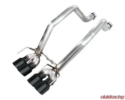 AWE Tuning Track Edition Axleback Exhaust Diamond Black Tips Chevrolet Corvette Z06 2006-2013 - 3020-43606